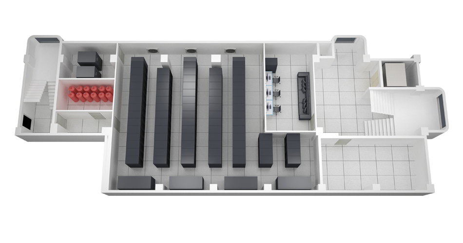 機(jī)房3D效果圖的作用，機(jī)房3D效果圖
